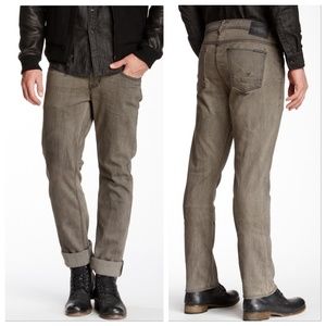 Hudson Byron Straight Jeans In Pavement Grey Wash